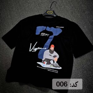 تیشرت چاپی دو نخ مردانه طرح 7