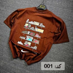 تیشرت دو نخ طرحدار کتونی