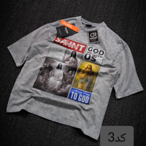 تیشرت سنگشور دونخ چاپی طرح مسیح کد 40104