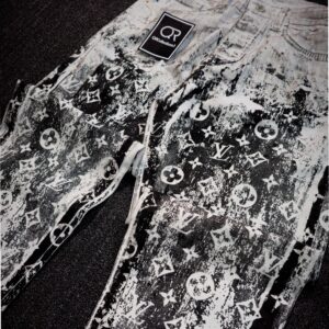 شلوار مام فیت مردانه کاستوم طرح لویی ویتون کد 20126