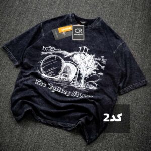تیشرت سنگشور چاپی پارچه دورس کد 40130